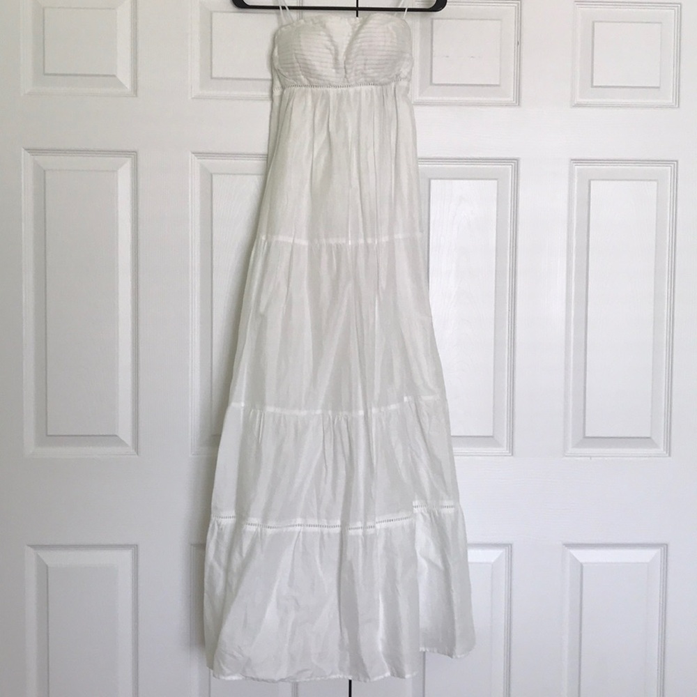 Jessica Simpson white maxi